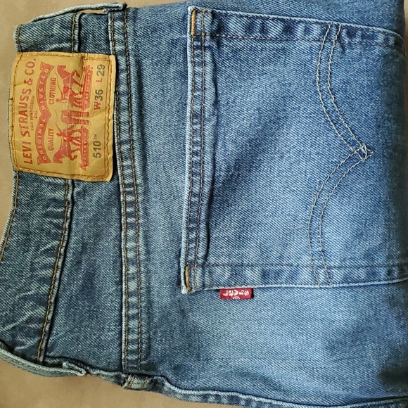 Levi Strauss & Co Original Riveted Jeans  510 36x29 Blue - Picture 11 of 11